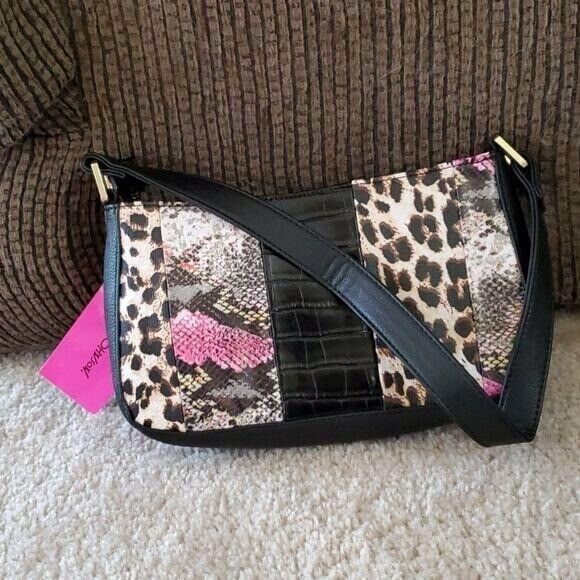 Betsey Johnson animal print shoulder bag - Picture 1 of 12